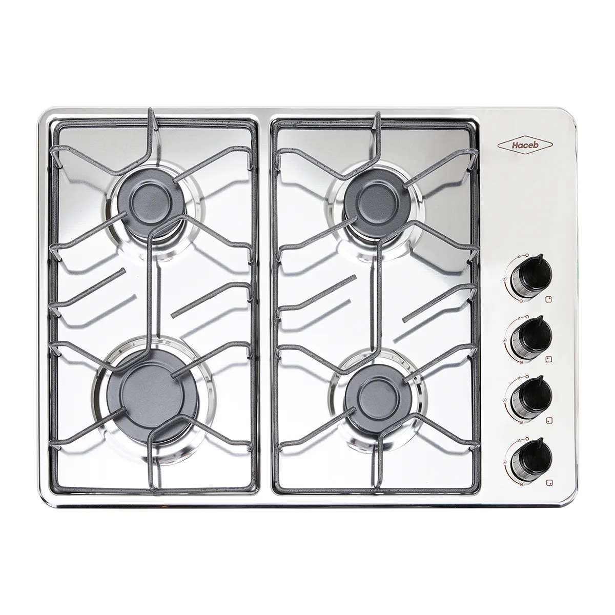 HACEB - Combo Haceb Estufa de empotrar 60x43cm GN + Campana Tofu + Horno microondas negro