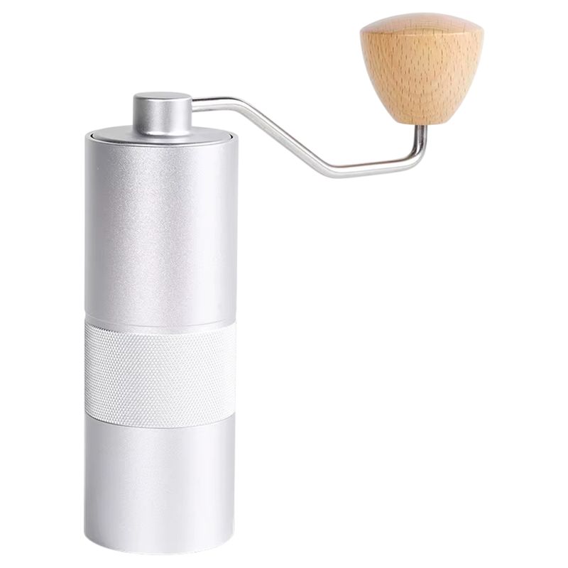 VITTORIA - Molino Café Manual Grinder Molinillo Profesional Lujo Acero Plateado