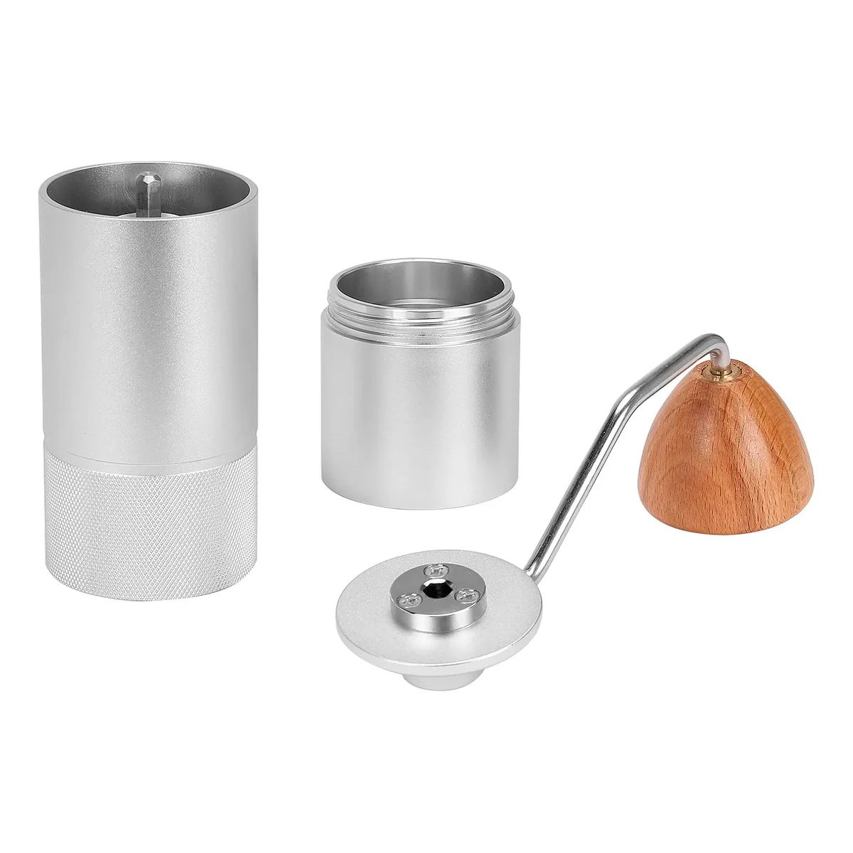 VITTORIA - Molino Café Manual Grinder Molinillo Profesional Lujo Acero Plateado