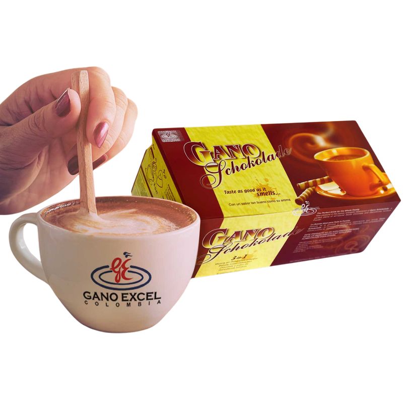 GANO EXCEL - Gano Schokolade  Chocolate Premium con Ganoderma Lucidum  Energía Bienestar