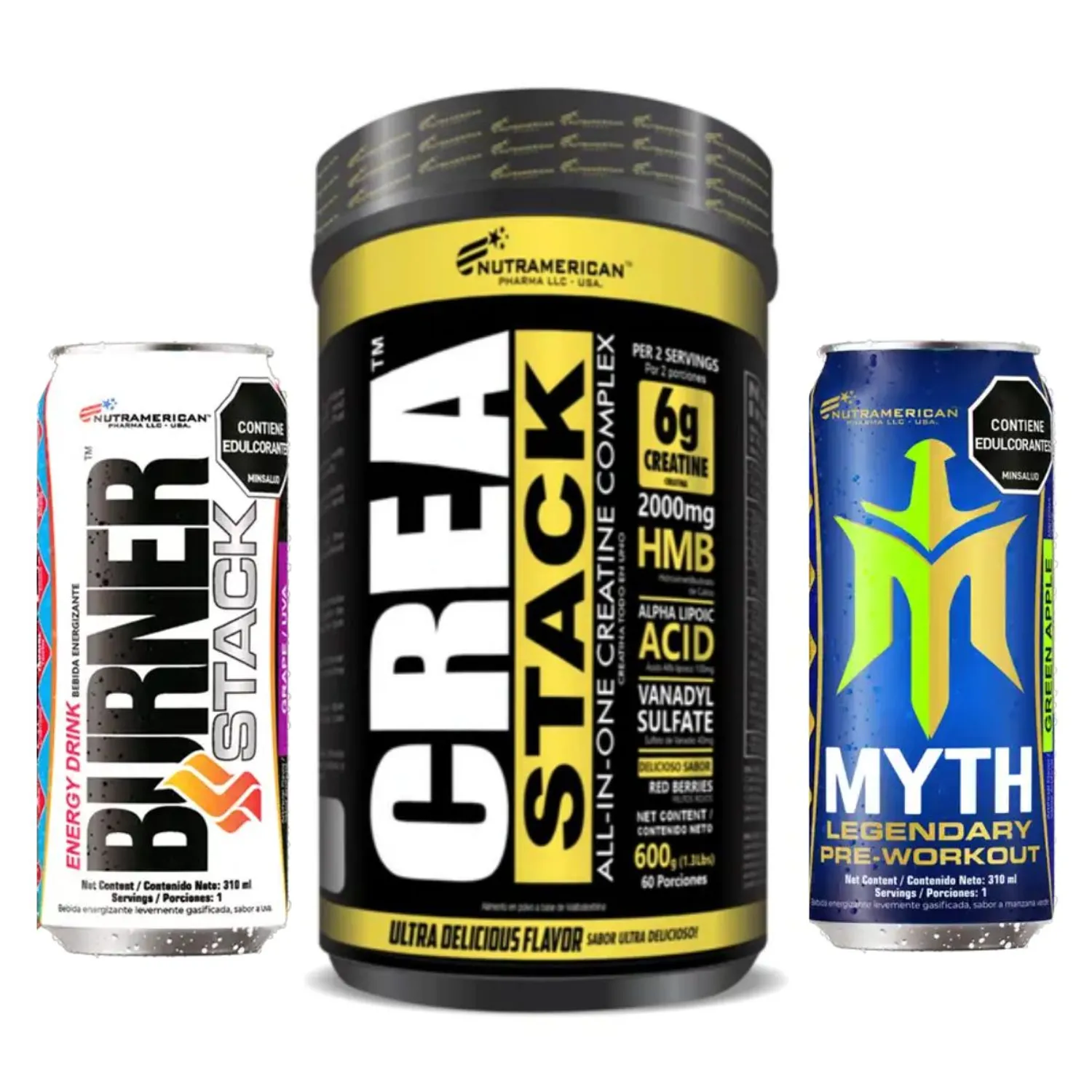 Crea Stack Creatina Monohidratada 6gr MEGAPLEX