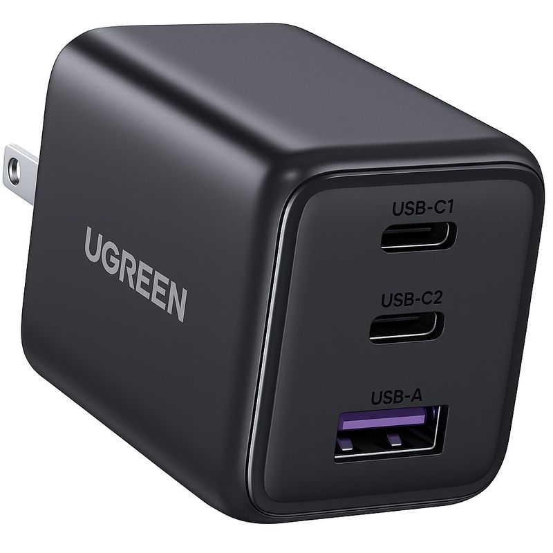 UGREEN - Cabezote Ugreen 30W Triple Puerto Negro