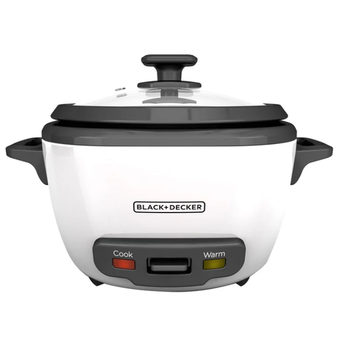 BLACK+DECKER - Olla Arrocera Black+Decker, 14 Tazas Tapa Vidrio y Vaporera RC514