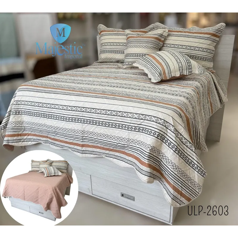MAJESTIC IMPERIAL - Cubrecama (edredón) Para Cama Semidoble (120), Majestic 5 Piezas