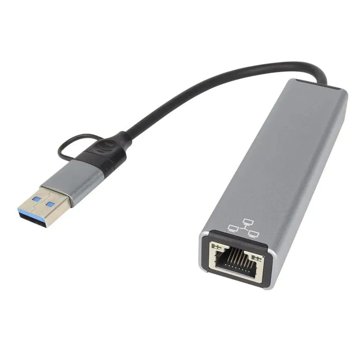 JALTECH - Hub Usb Tipo C Dual Rj45 Lh032 11228