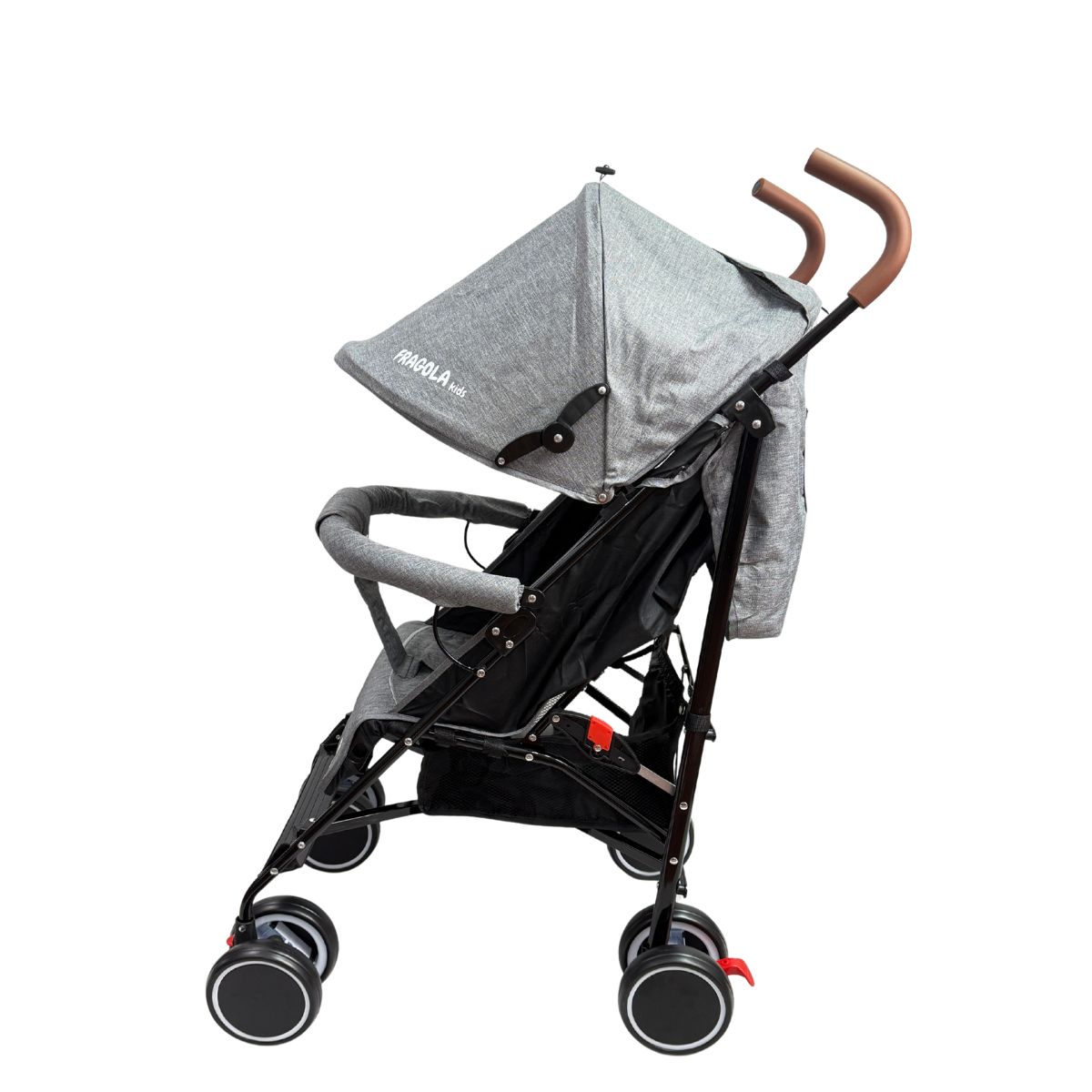 FRAGOLA KIDS - Coche Paseador Bebe Tipo Sombrilla Reclinable Premium Gris