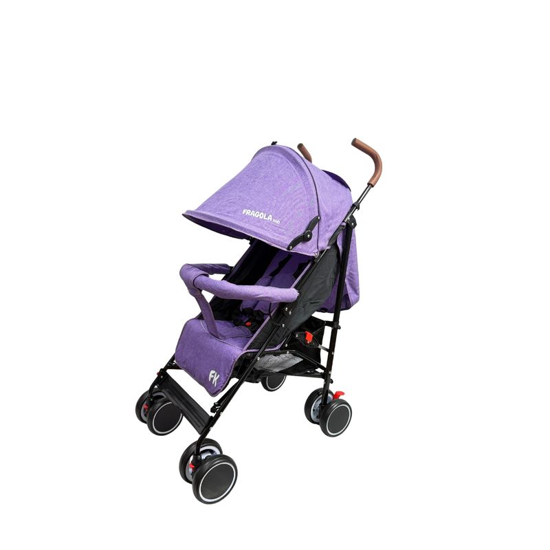 FRAGOLA KIDS - Coche Paseador Bebe Tipo Sombrilla Reclinable Premium Lila