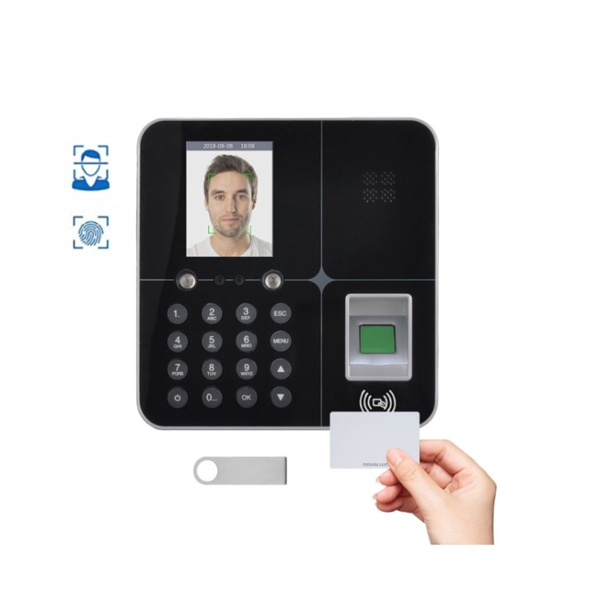 GENERICO - CONTROL ACCESO BIOMETRICO HUELLA + RECONOCIMIENTO FACIAL