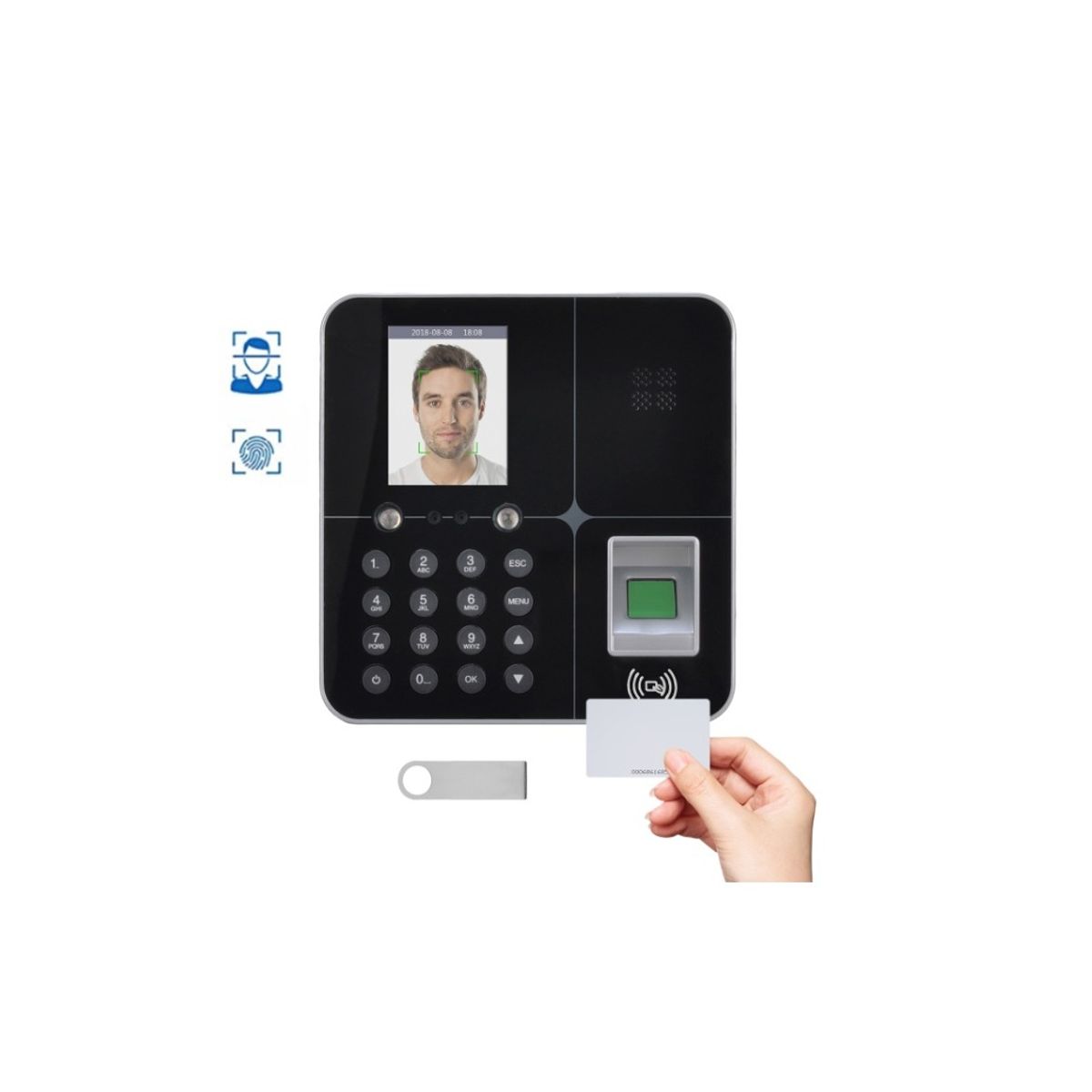 GENERICO - CONTROL ACCESO BIOMETRICO HUELLA + RECONOCIMIENTO FACIAL