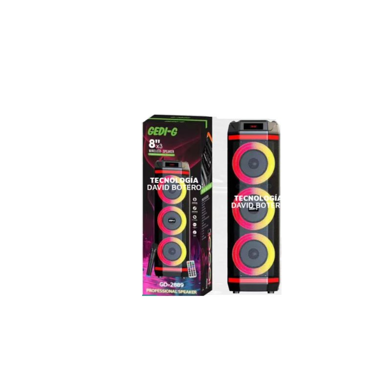 GENERICO - Parlante cabina Bluetooth Portatil 83 pulgadas GD-2889