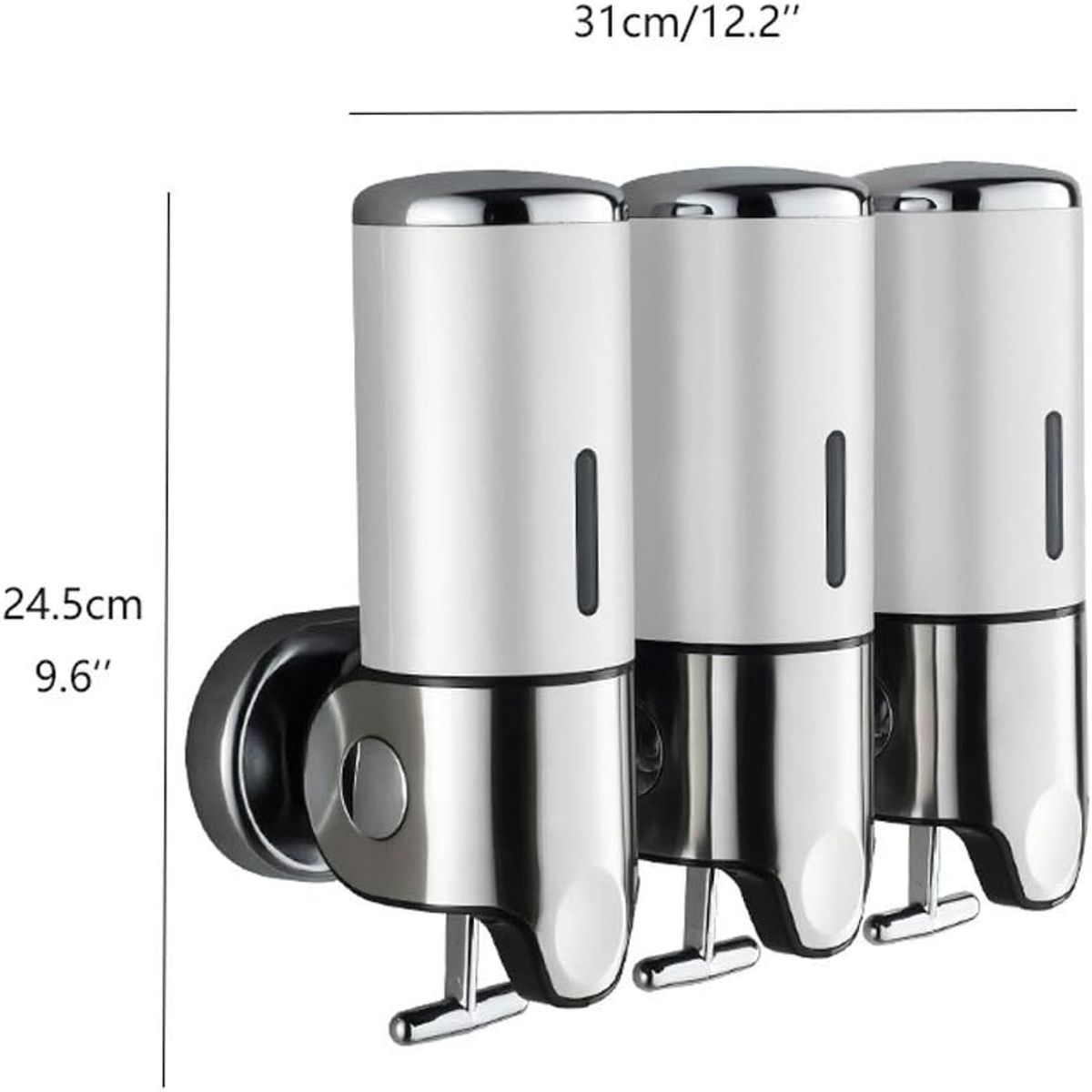 GENERICO - Dispensador De Jabón Para Ducha Set x3