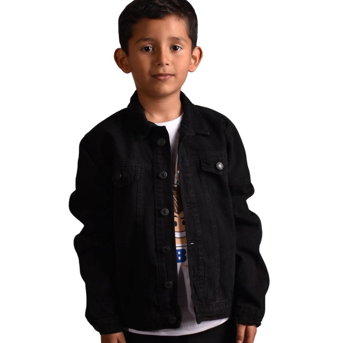 BIGBOYS - Chaqueta Jean Negra Niño