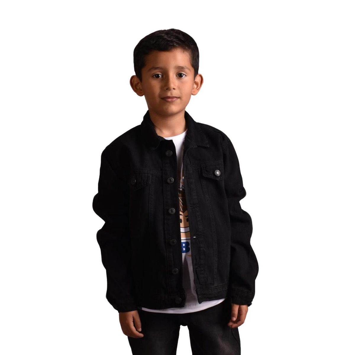 BIGBOYS - Chaqueta Jean Negra Niño