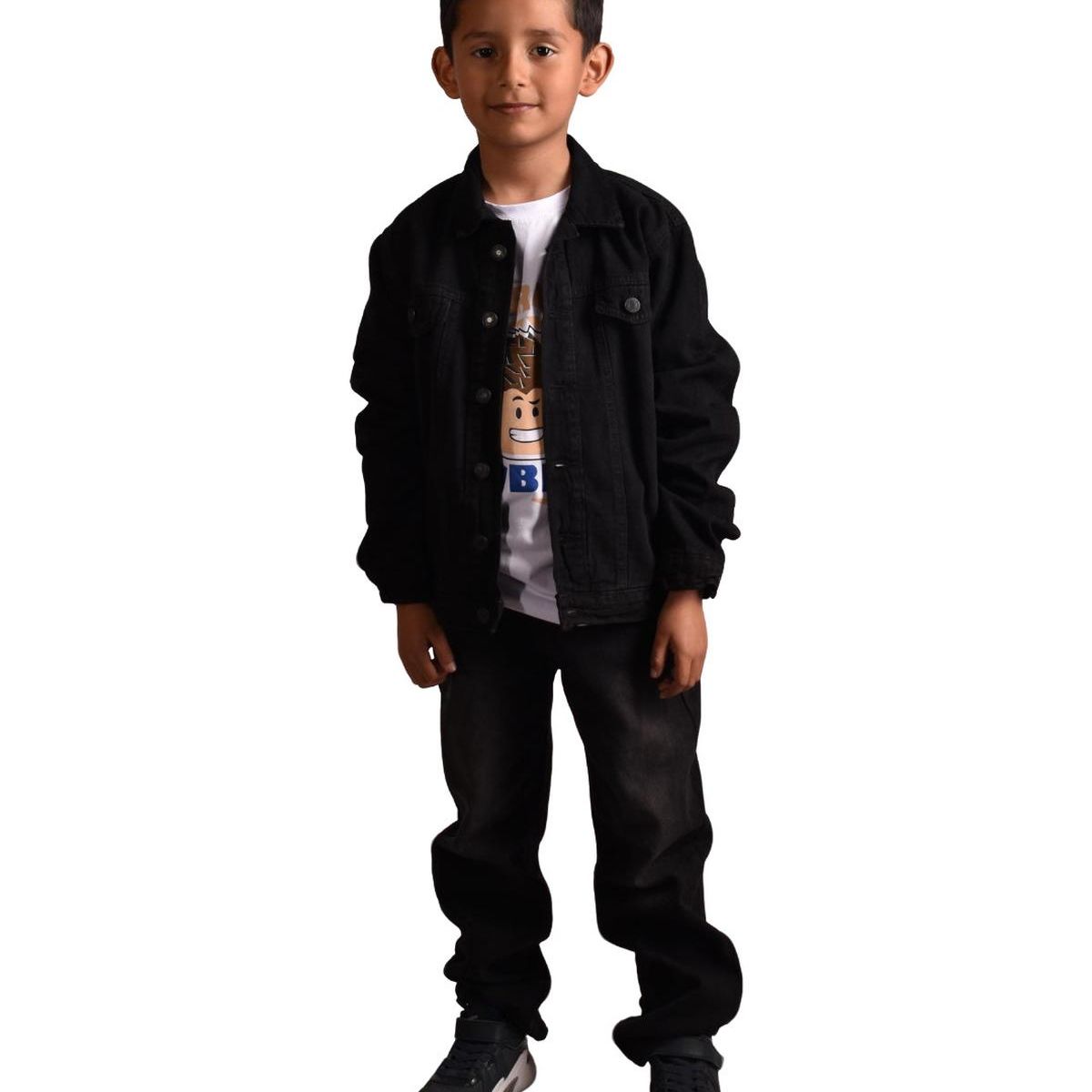 BIGBOYS - Chaqueta Jean Negra Niño