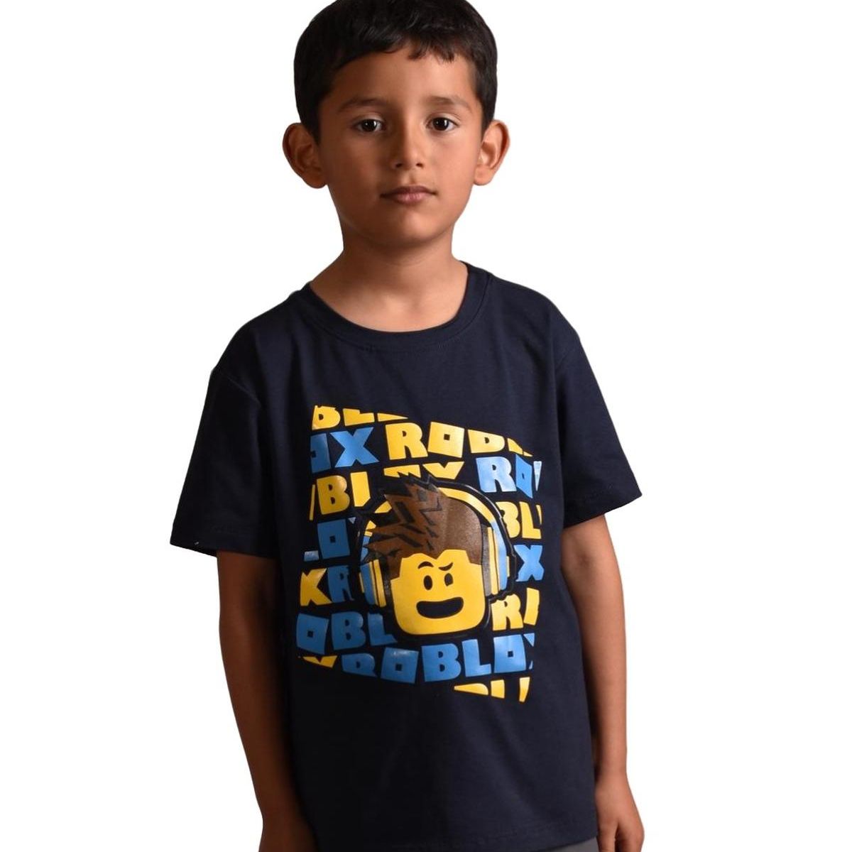 BIGBOYS - Camiseta Roblox Azul Oscuro Niño