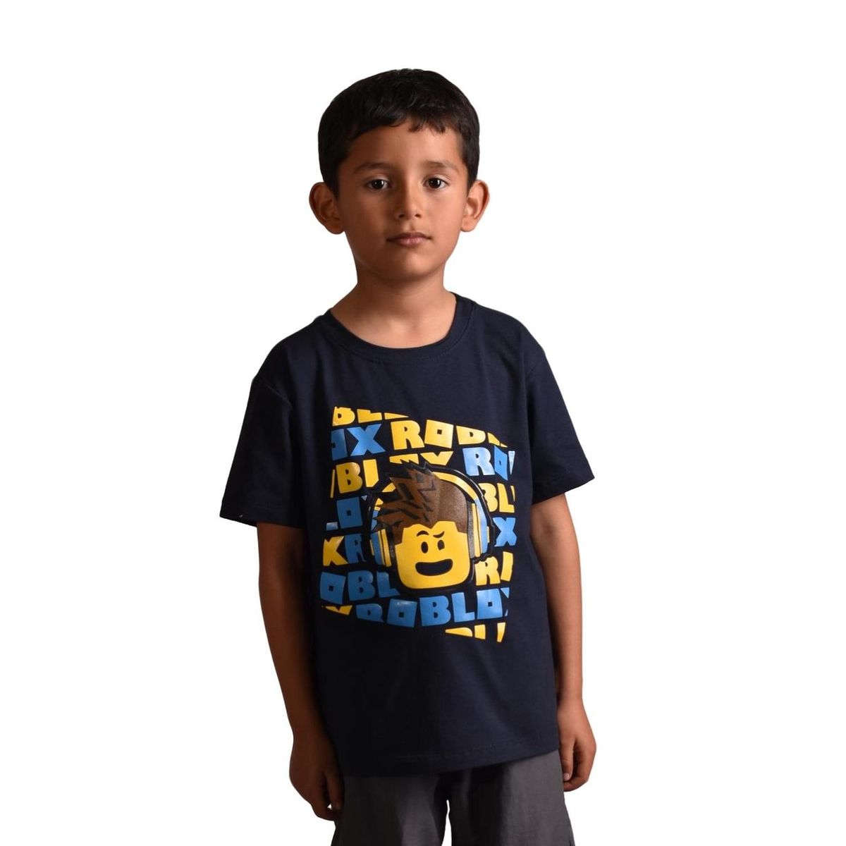 BIGBOYS - Camiseta Roblox Azul Oscuro Niño