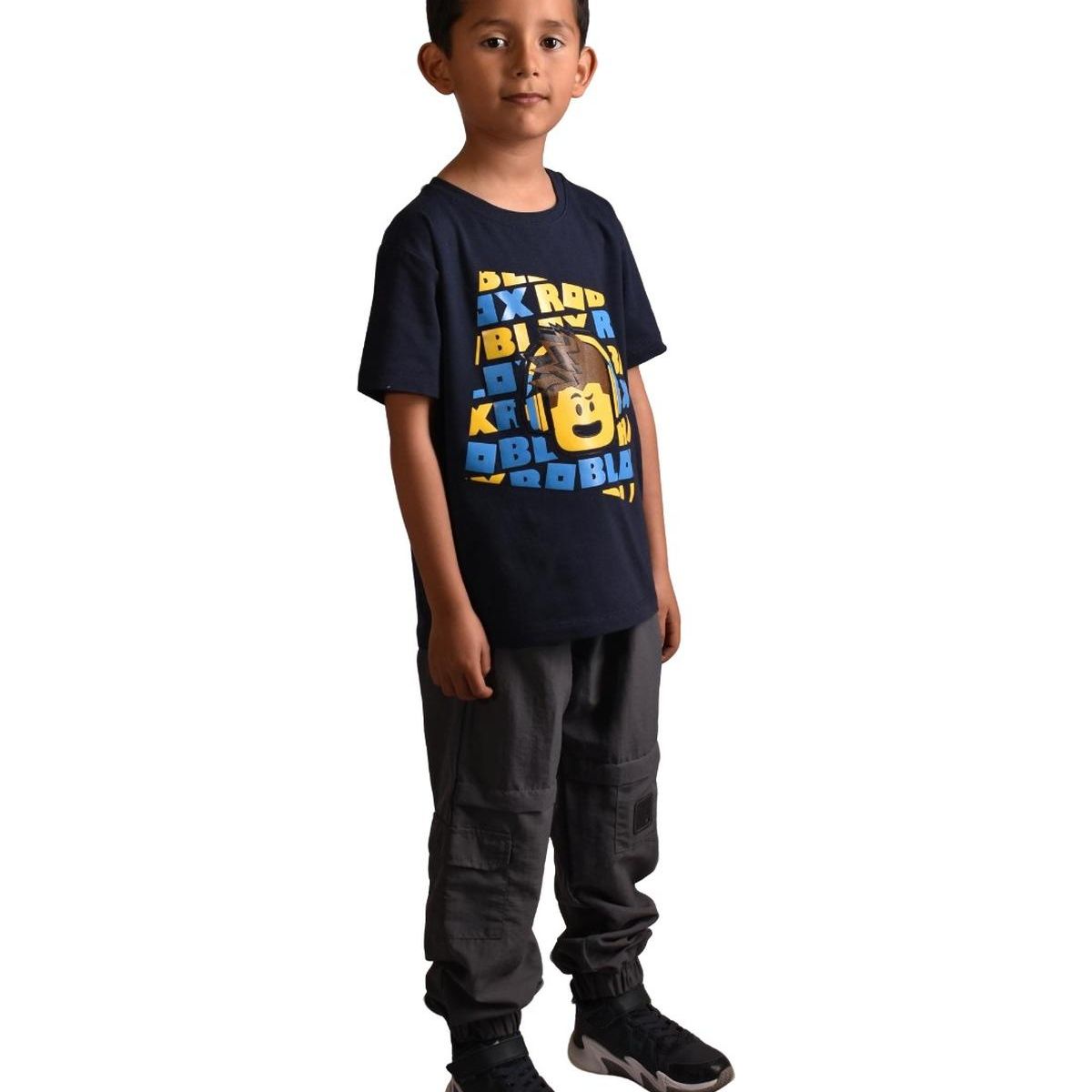 BIGBOYS - Camiseta Roblox Azul Oscuro Niño