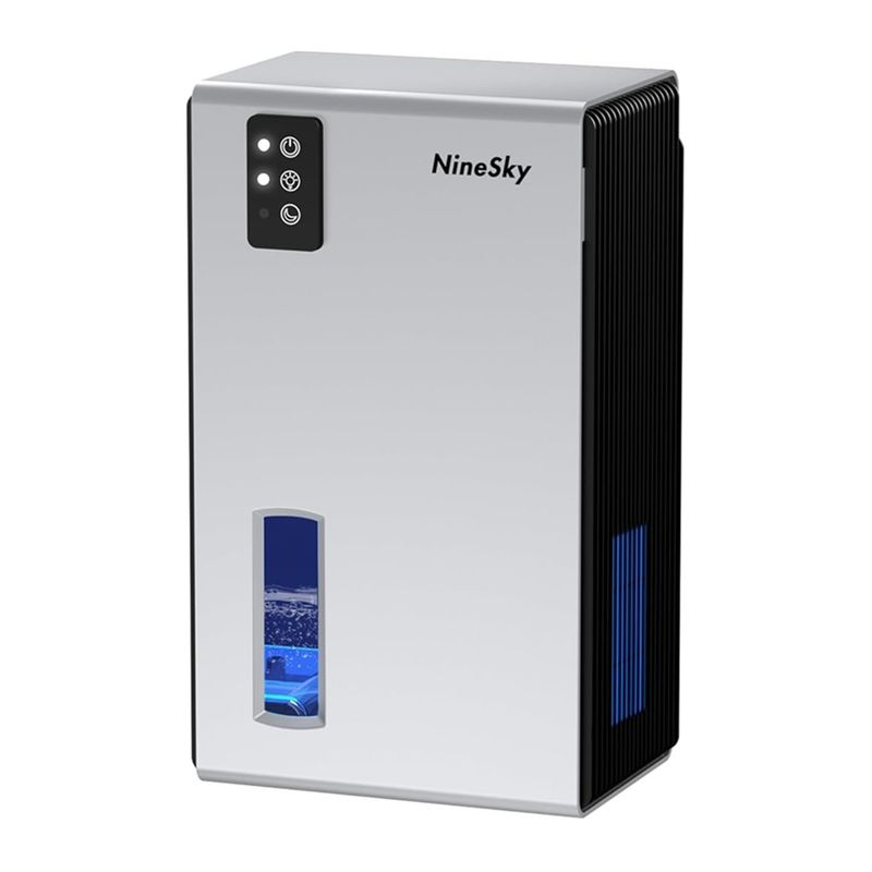 GENERICO - Deshumidificador Ninesky 2.8 Litros Silencioso Espacio 74 M2 Silver
