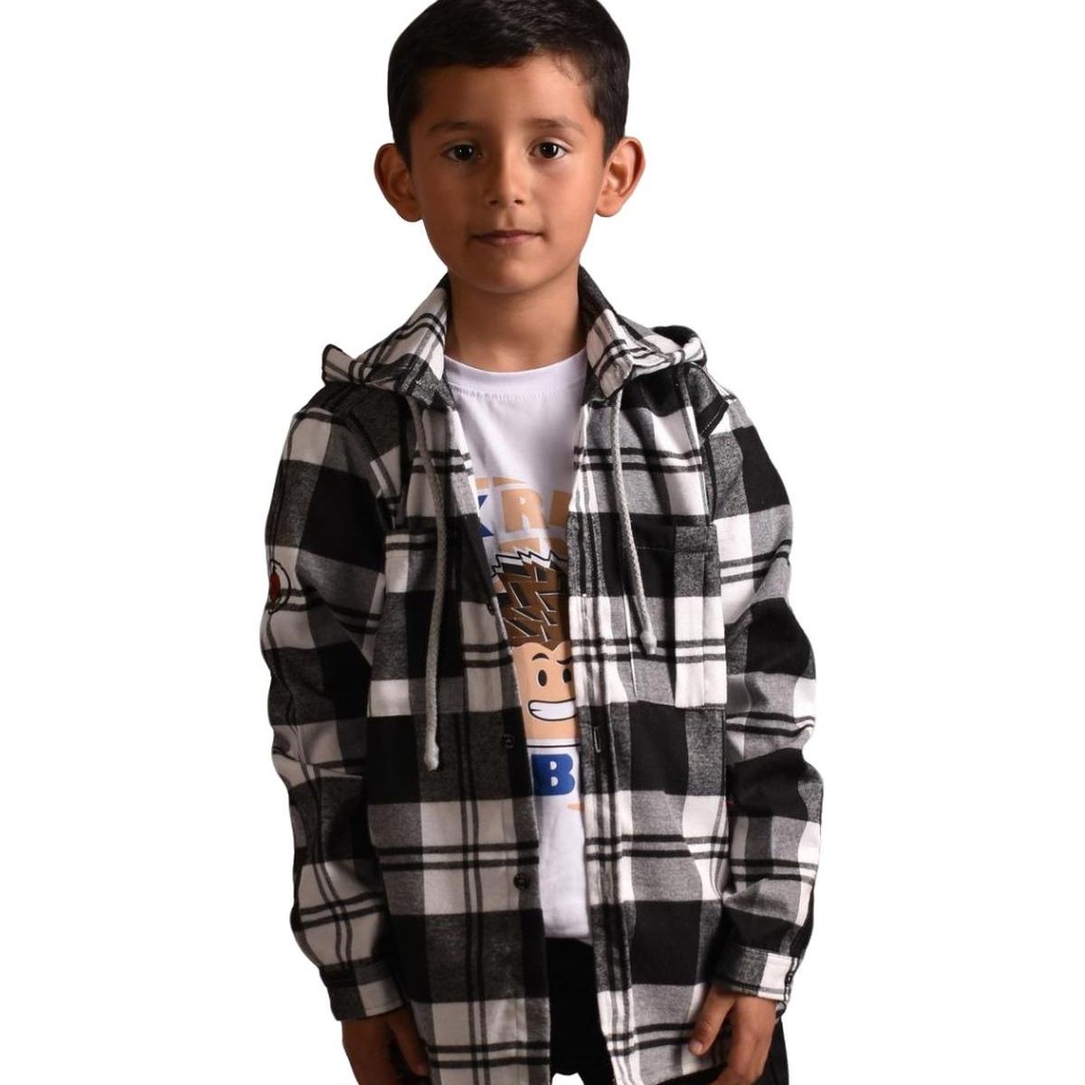 BIGBOYS - Camisa Leñador Negra Niño