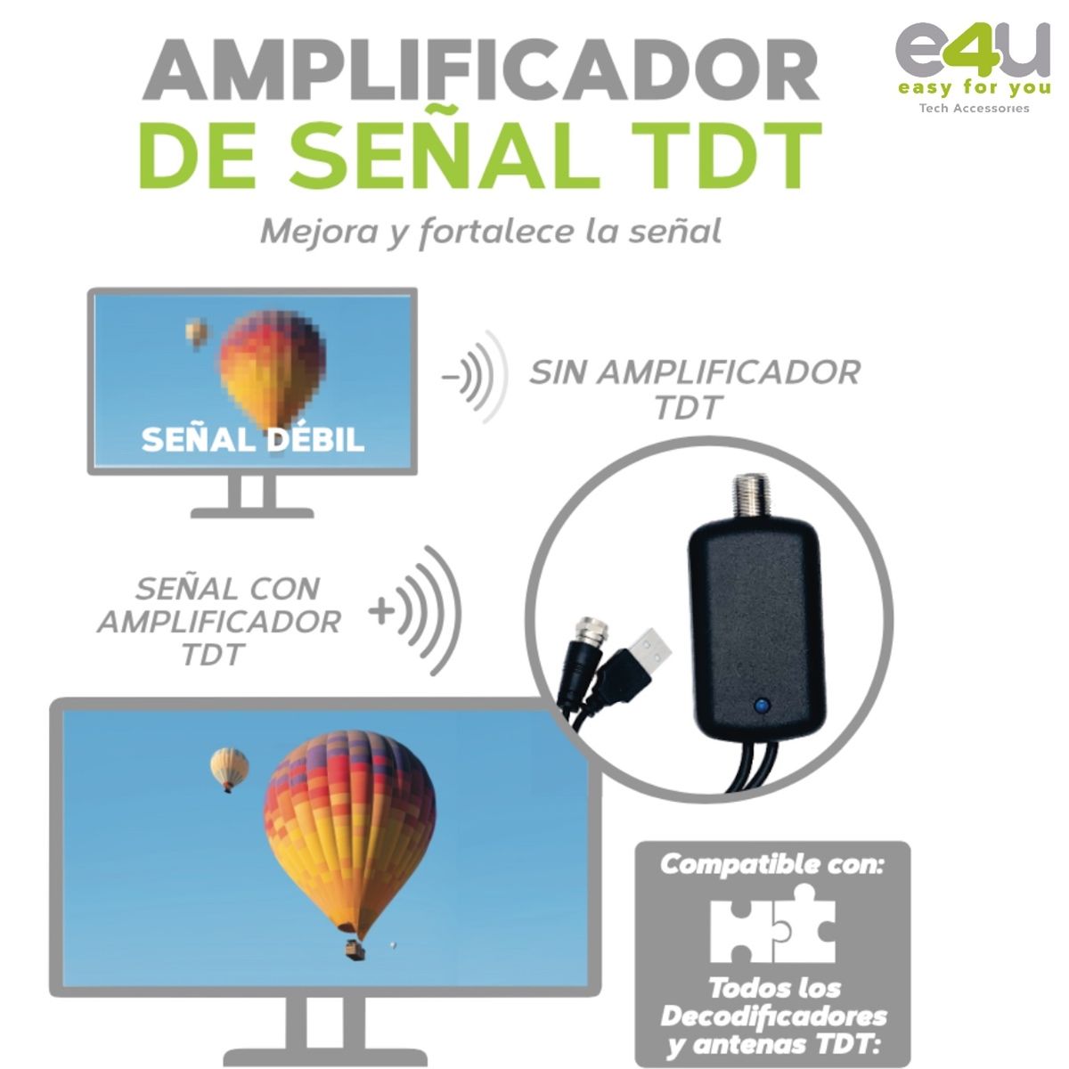 E4U - Amplificador de Señal TDT E4U