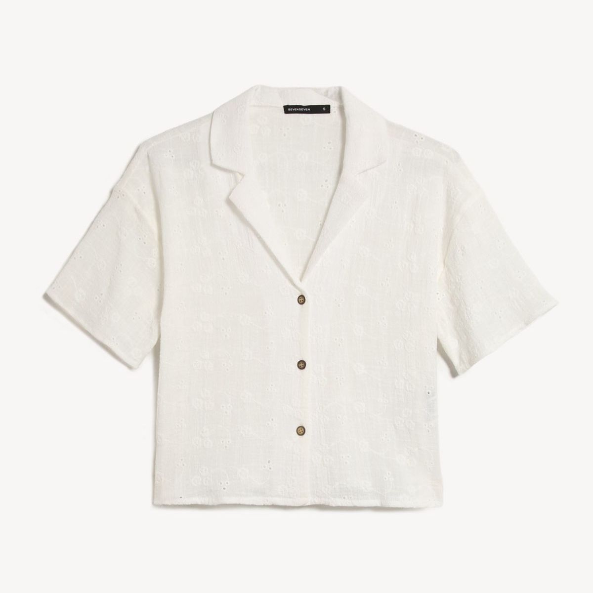 SEVEN SEVEN - Blusa Para Mujer Manga Corta Color Marfil Marca Seven Seven #28124128