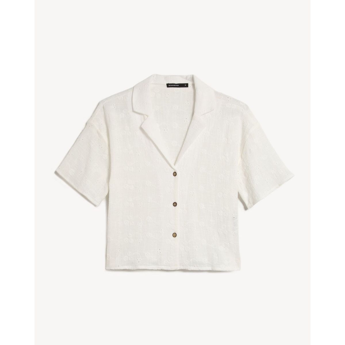 SEVEN SEVEN - Blusa Para Mujer Manga Corta Color Marfil Marca Seven Seven #28124128