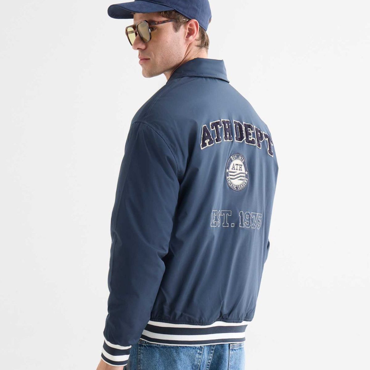SEVEN SEVEN - Chaqueta Para Hombre Bomber Color Azul Marca Seven Seven #45080479