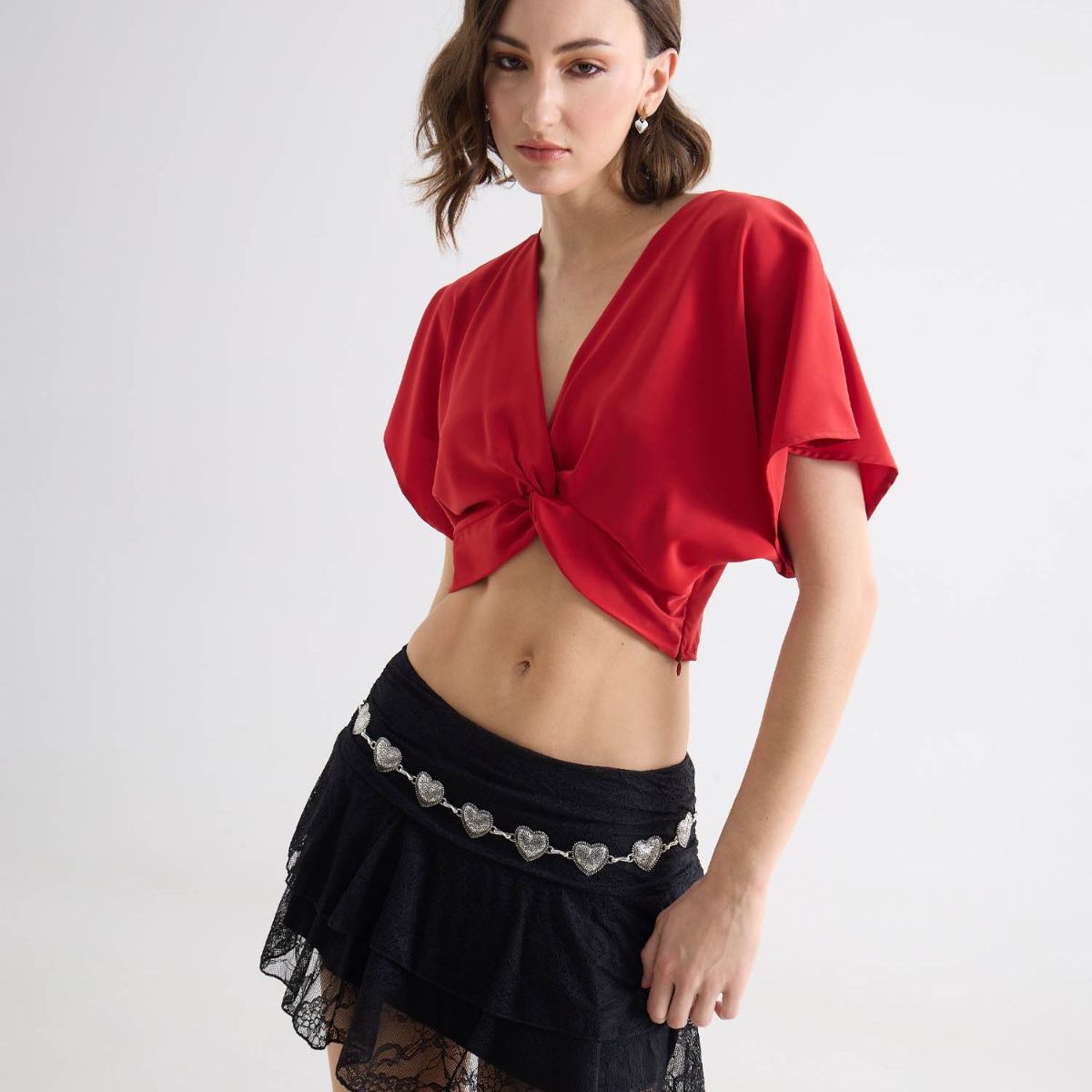 SEVEN SEVEN - Blusa Para Mujer Manga Corta Color Rojo Marca Seven Seven #28124110