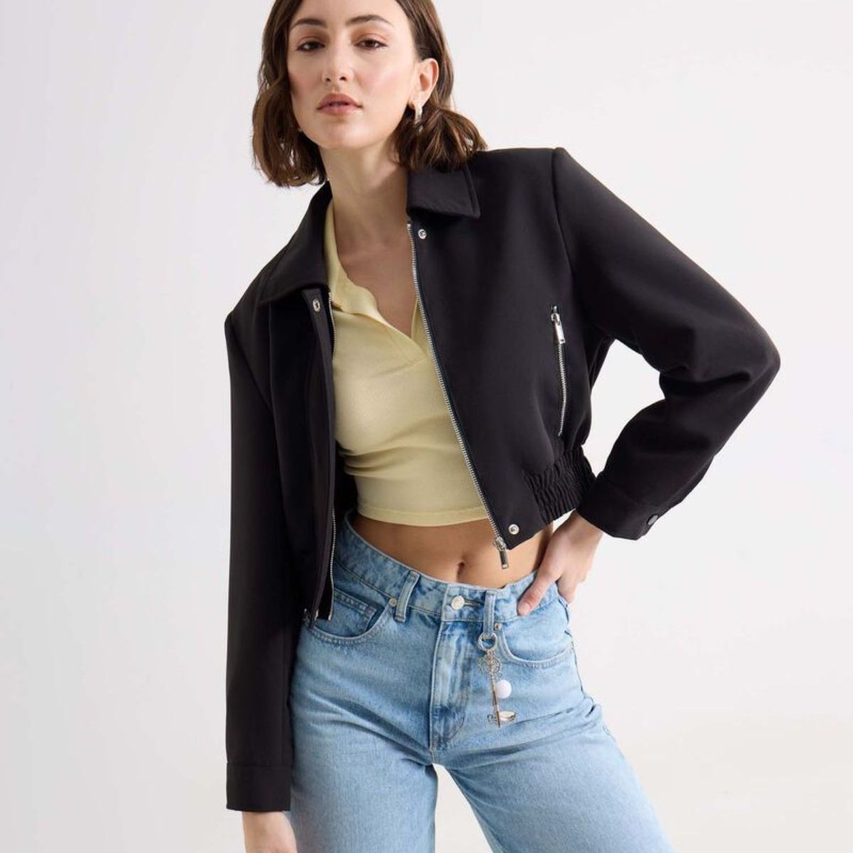 SEVEN SEVEN - Chaqueta Para Mujer Bomber Color Negro Marca Seven Seven #28080982