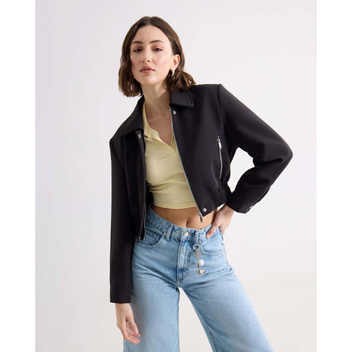 SEVEN SEVEN - Chaqueta Para Mujer Bomber Color Negro Marca Seven Seven #28080982