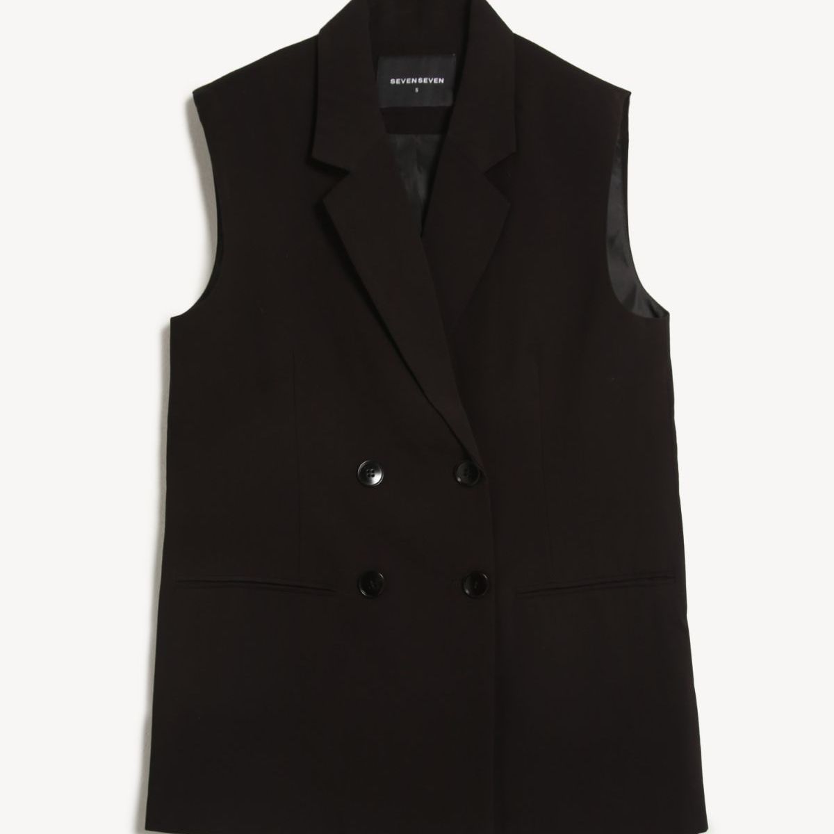 SEVEN SEVEN - Chaleco Para Mujer Acolchado Color Negro Marca Seven Seven #28250151