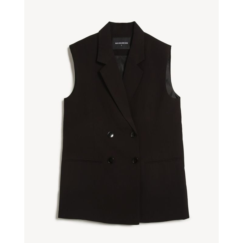 SEVEN SEVEN - Chaleco Para Mujer Acolchado Color Negro Marca Seven Seven #28250151