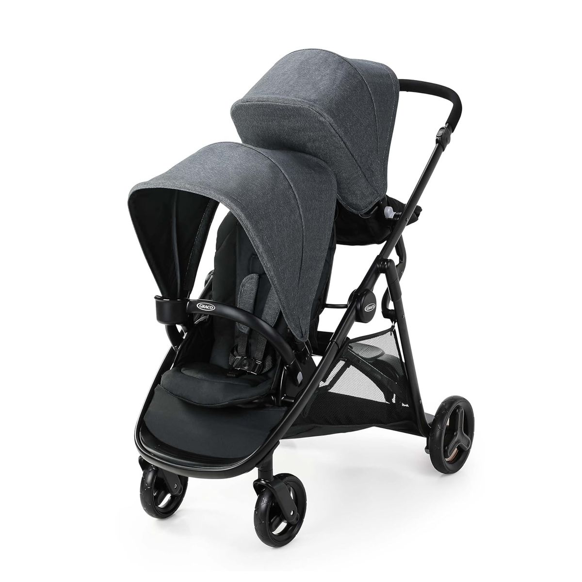 GRACO - Coche Doble con asiento y plataforma Graco Ready2 Grow 20