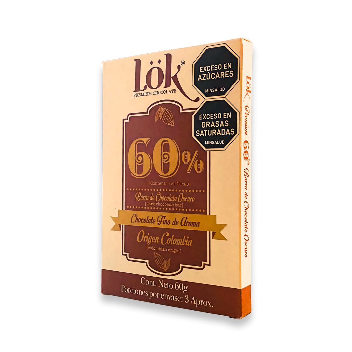 LOK FOODS - Barra Chocolate Lok60%cacao 60g
