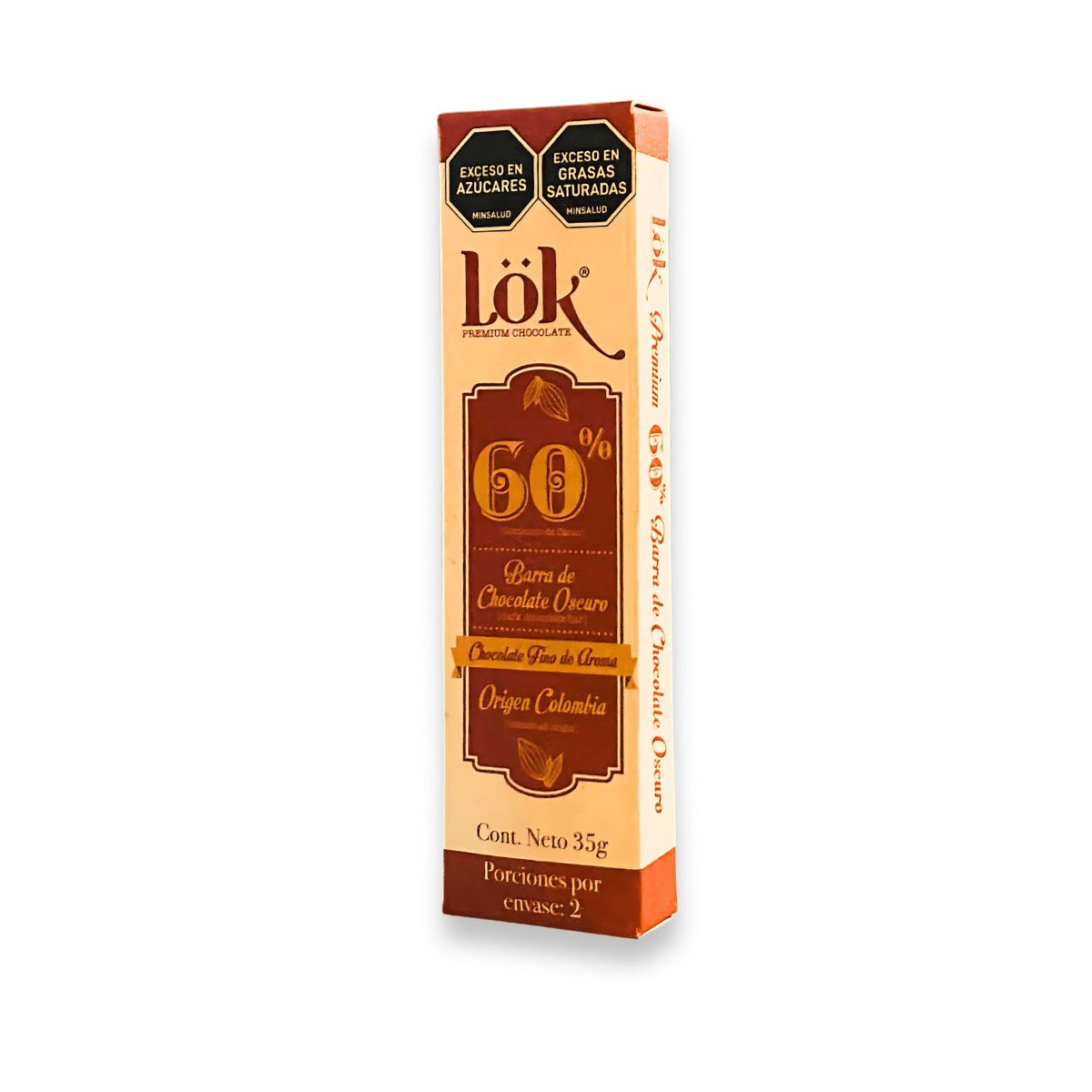 LOK FOODS - Barra Chocolate Lok60%cacao35g