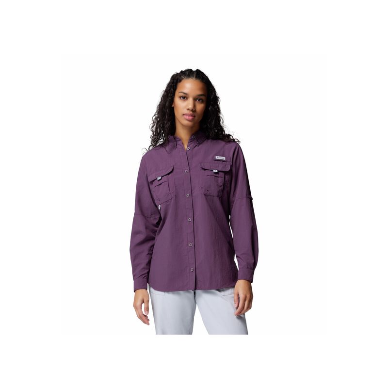 COLUMBIA - Camisa Mujer Columbia WOMENS BAHAMA II LS Purpura COLUMBIA