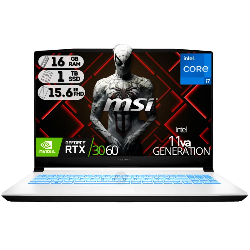 MSI - PORTATIL MSI INTEL CORE I7 11800H RAM 16GB Ssd 1TB RTX 3060 6GB