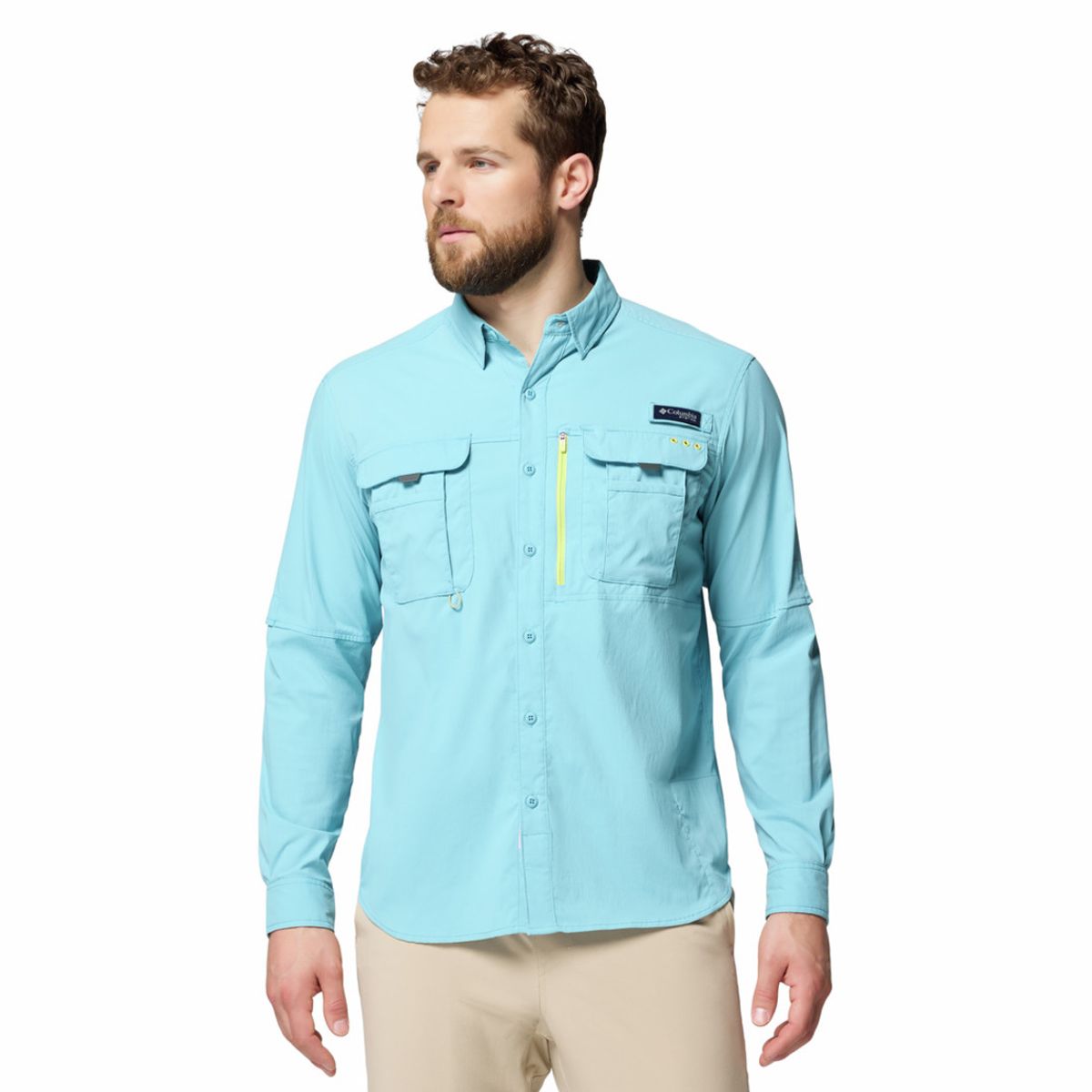 COLUMBIA - Camisa Hombre Columbia BAHAMA ELITE LS Azul COLUMBIA