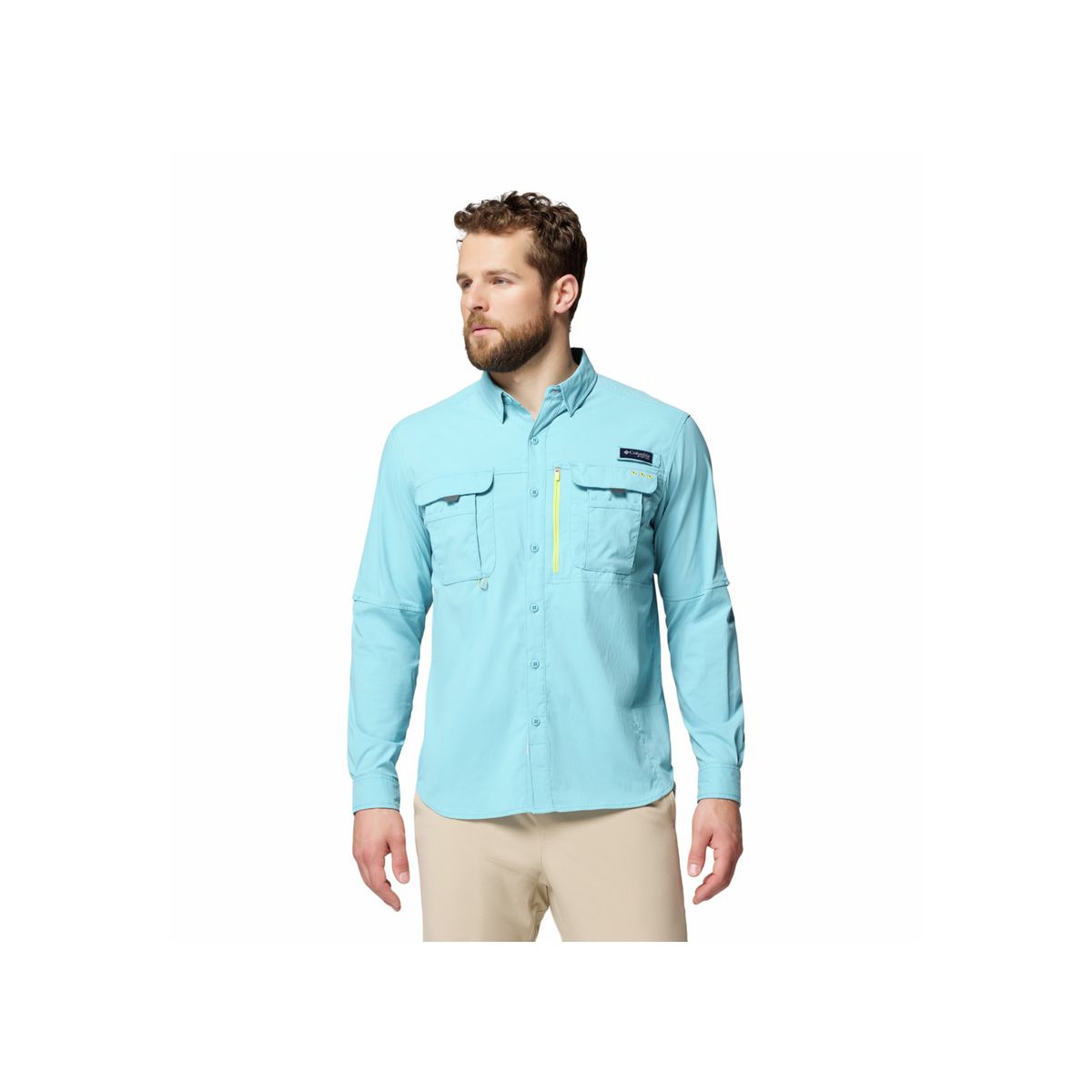 COLUMBIA - Camisa Hombre Columbia BAHAMA ELITE LS Azul COLUMBIA