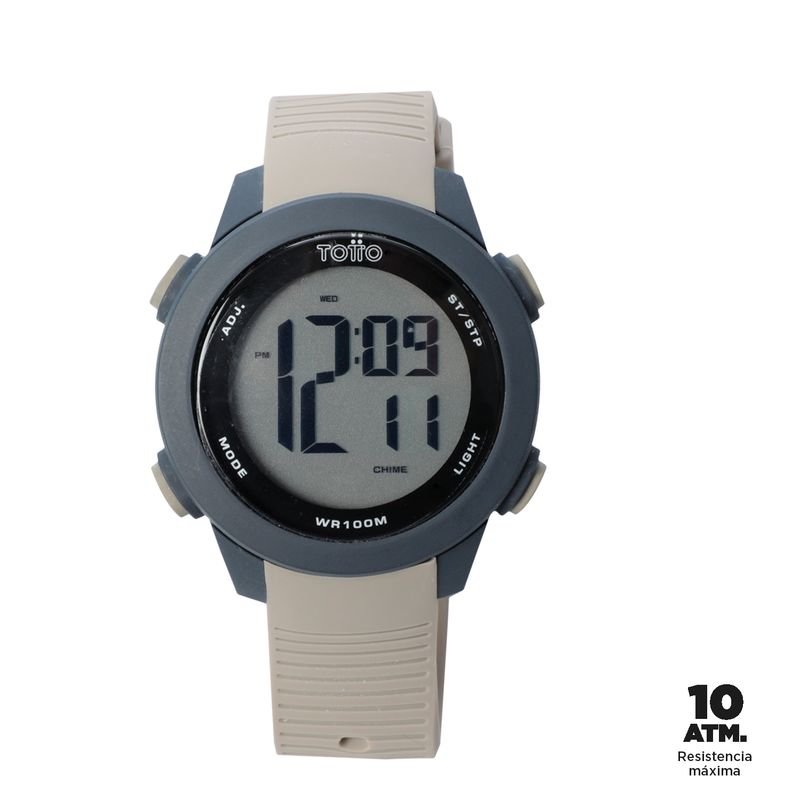 TOTTO - Reloj Digital Chron color Beige/Azul