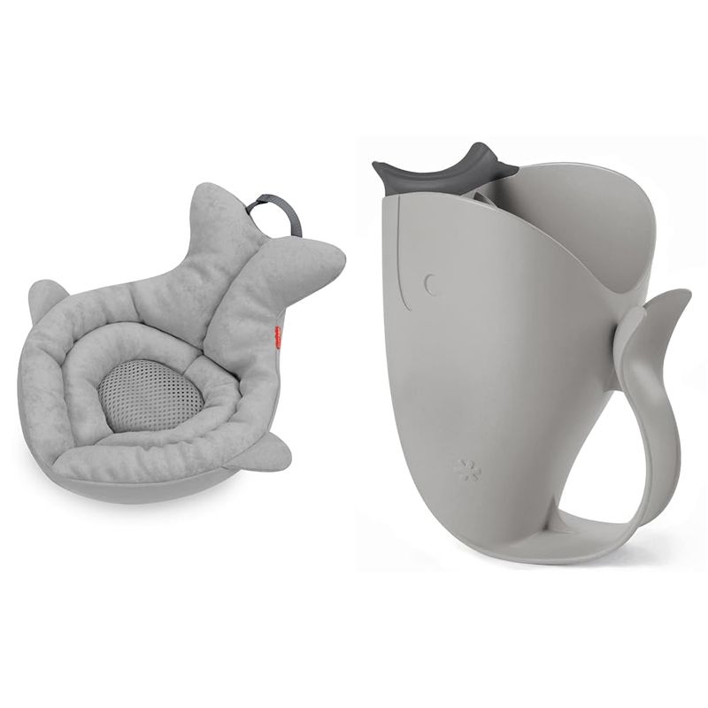 SKIP HOP - Bañera de bebé suave con taza enjuague Skip Hop Moby
