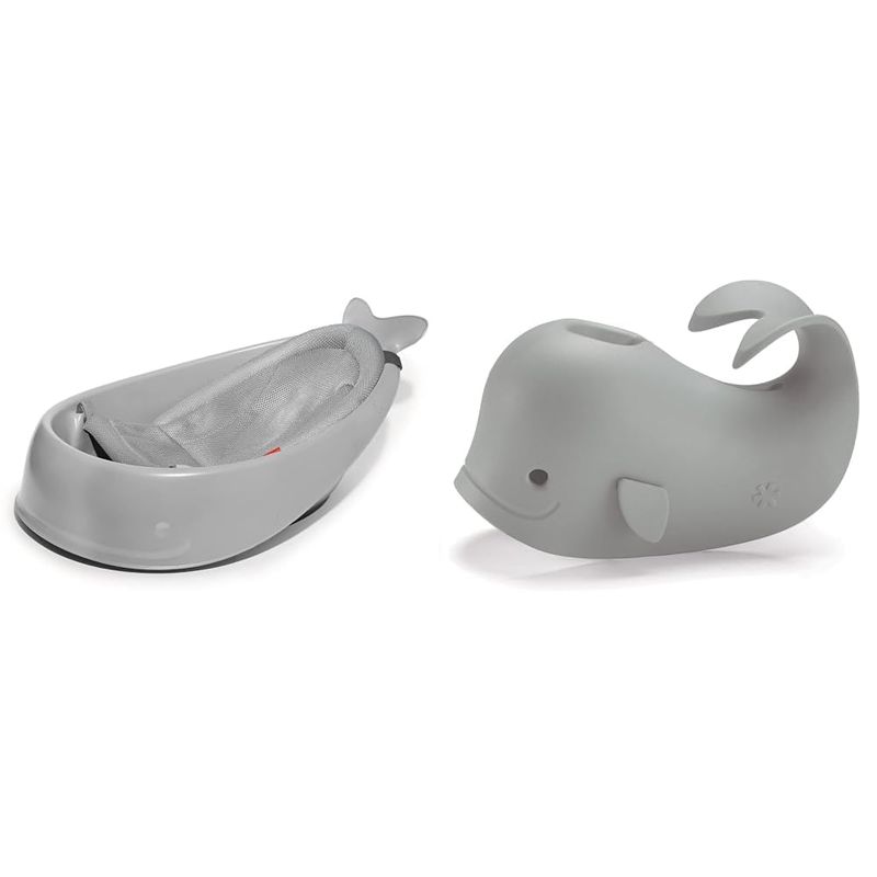 SKIP HOP - Bañera para bebé Skip Hop 3 etapas Moby con cubreespaldas
