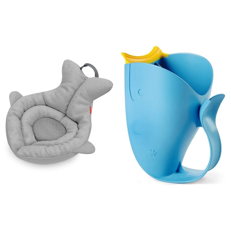 SKIP HOP - Bañera para bebé Skip Hop Moby Whale con copa en bundle