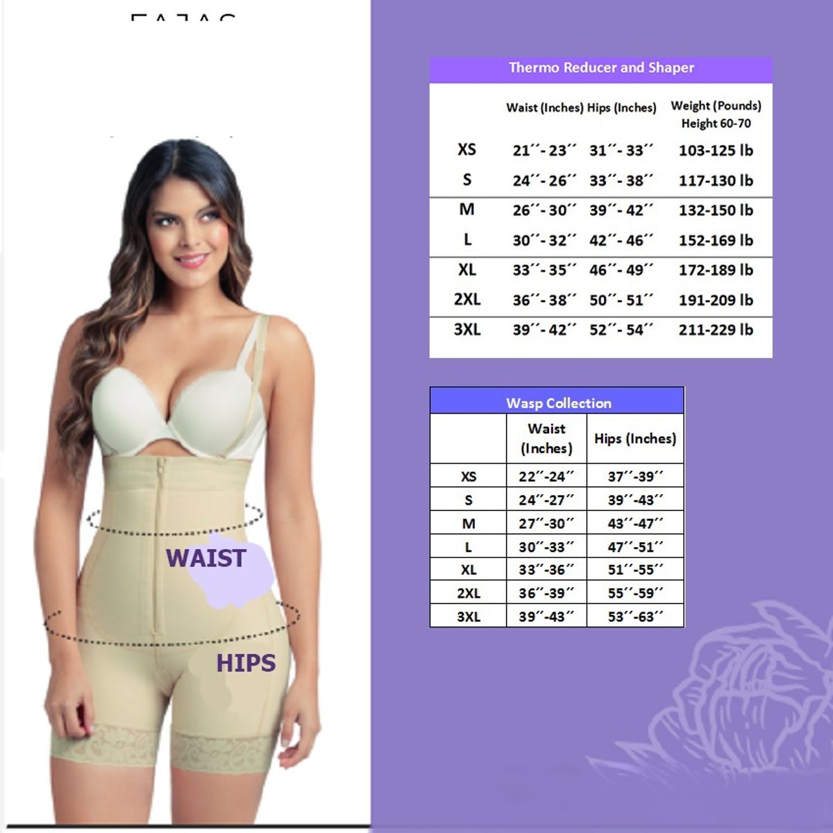 FAJAS TUFIT - Faja Larga Strapless Con Mangas F - 3407  FAJAS TUFIT