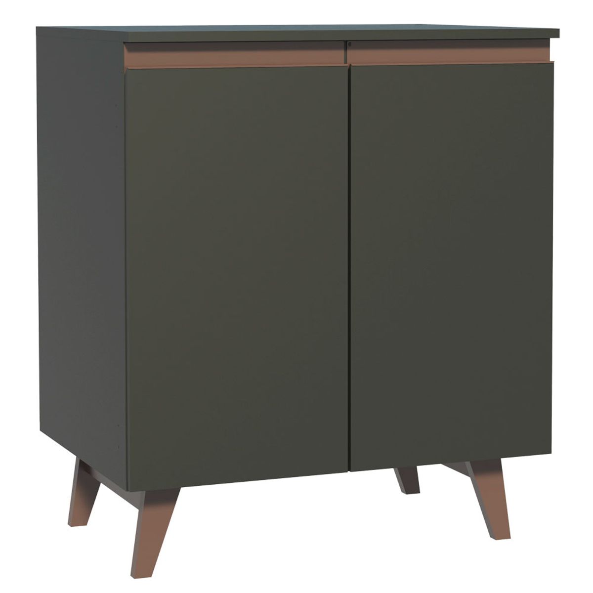 MADESA - Mueble de Cocina Bajo Reims 70 cm 2 Puertas Negro