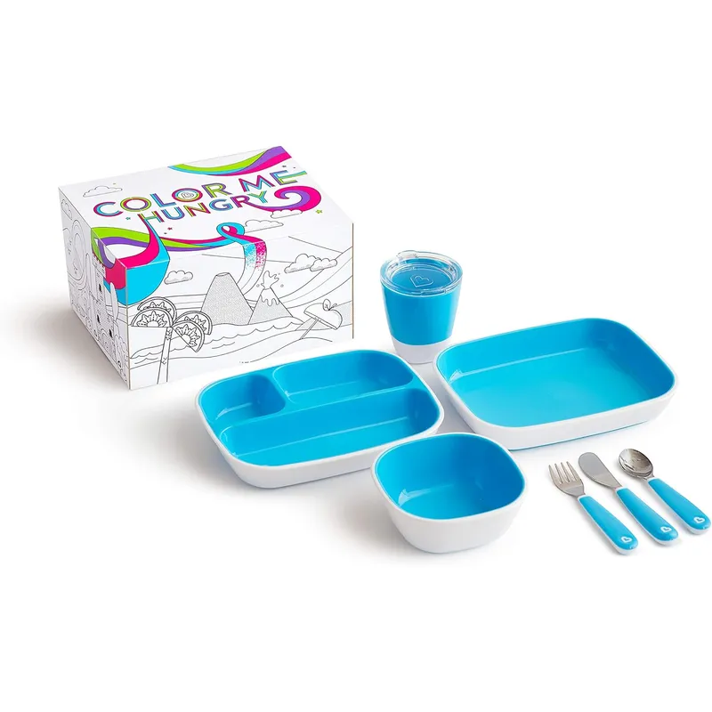 MUNCHKIN - Set 7 utensilios de alimentación Munchkin para niños