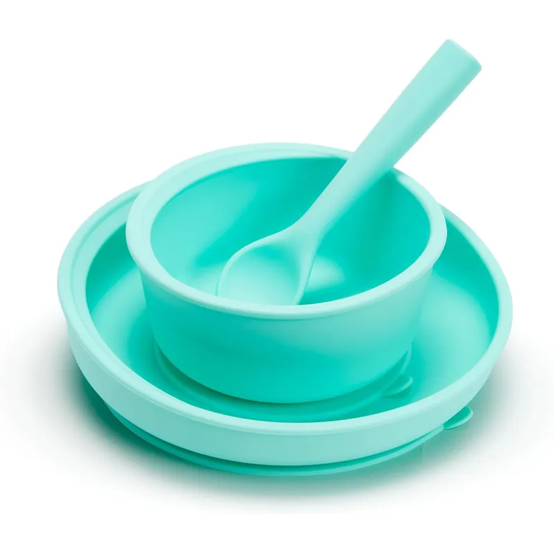 MUNCHKIN - Set de alimentación de silicona Munchkin sin BPA 4m+