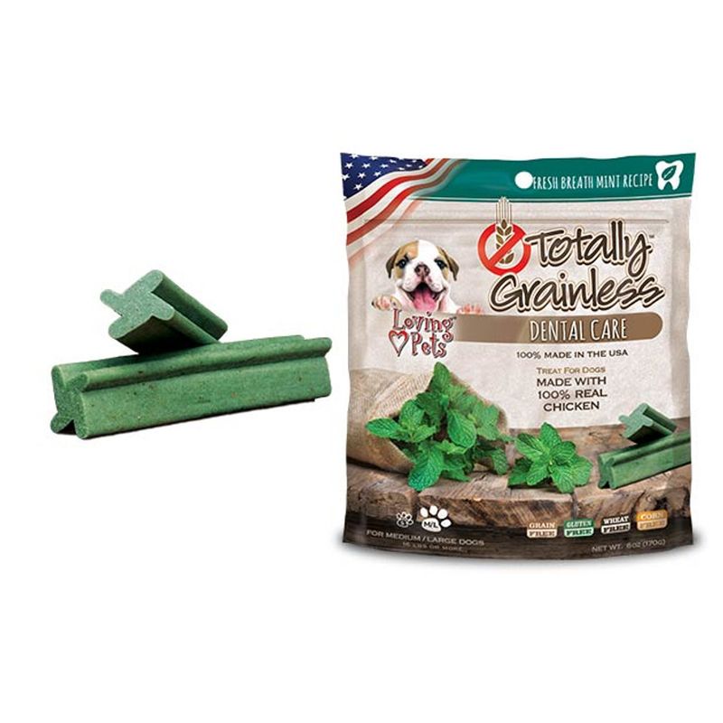 GENERICO - Totally Grainless Snacks Dentales Pollo y Menta 170gr