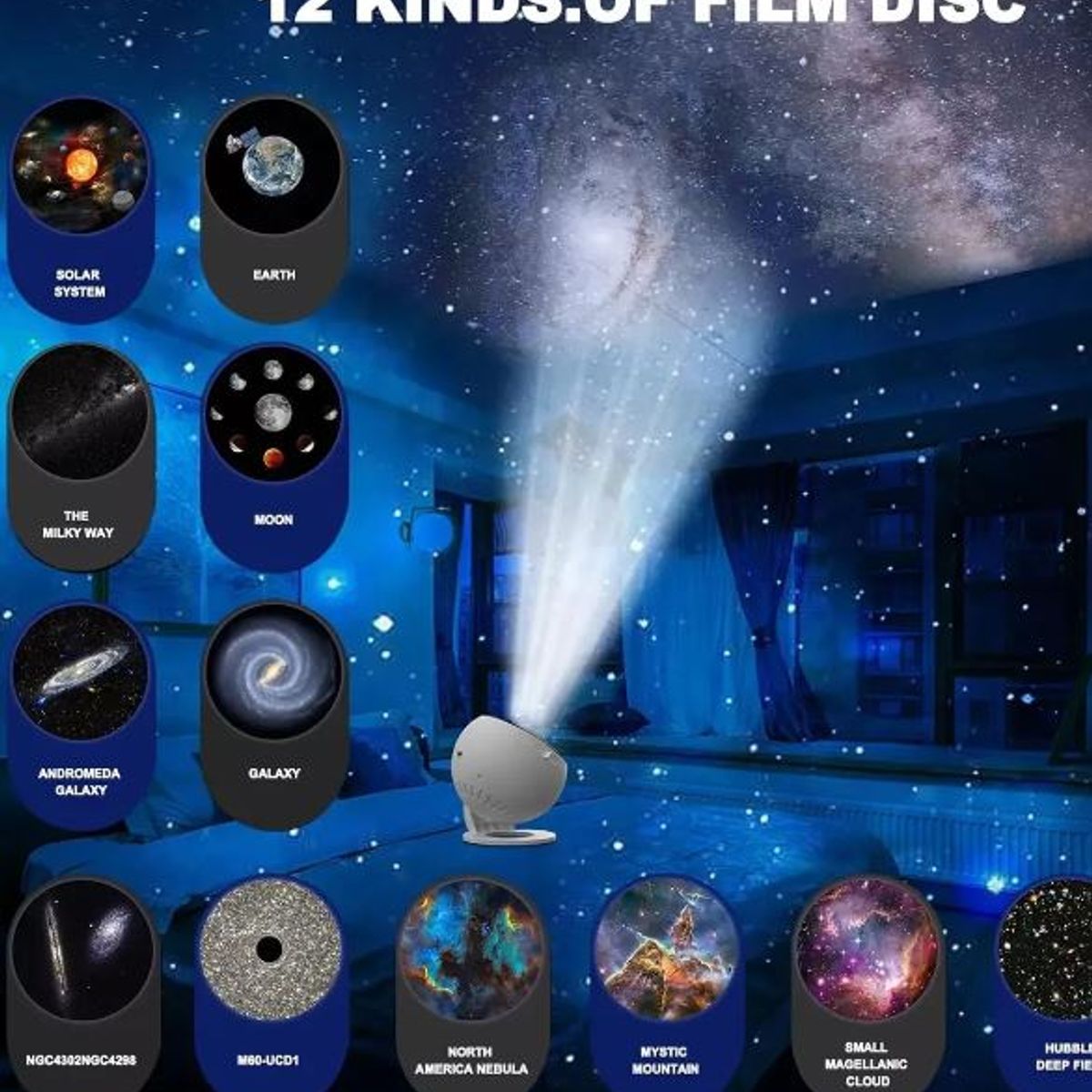 GENERAL - Proyector De Galaxia Lentes Intercambiables