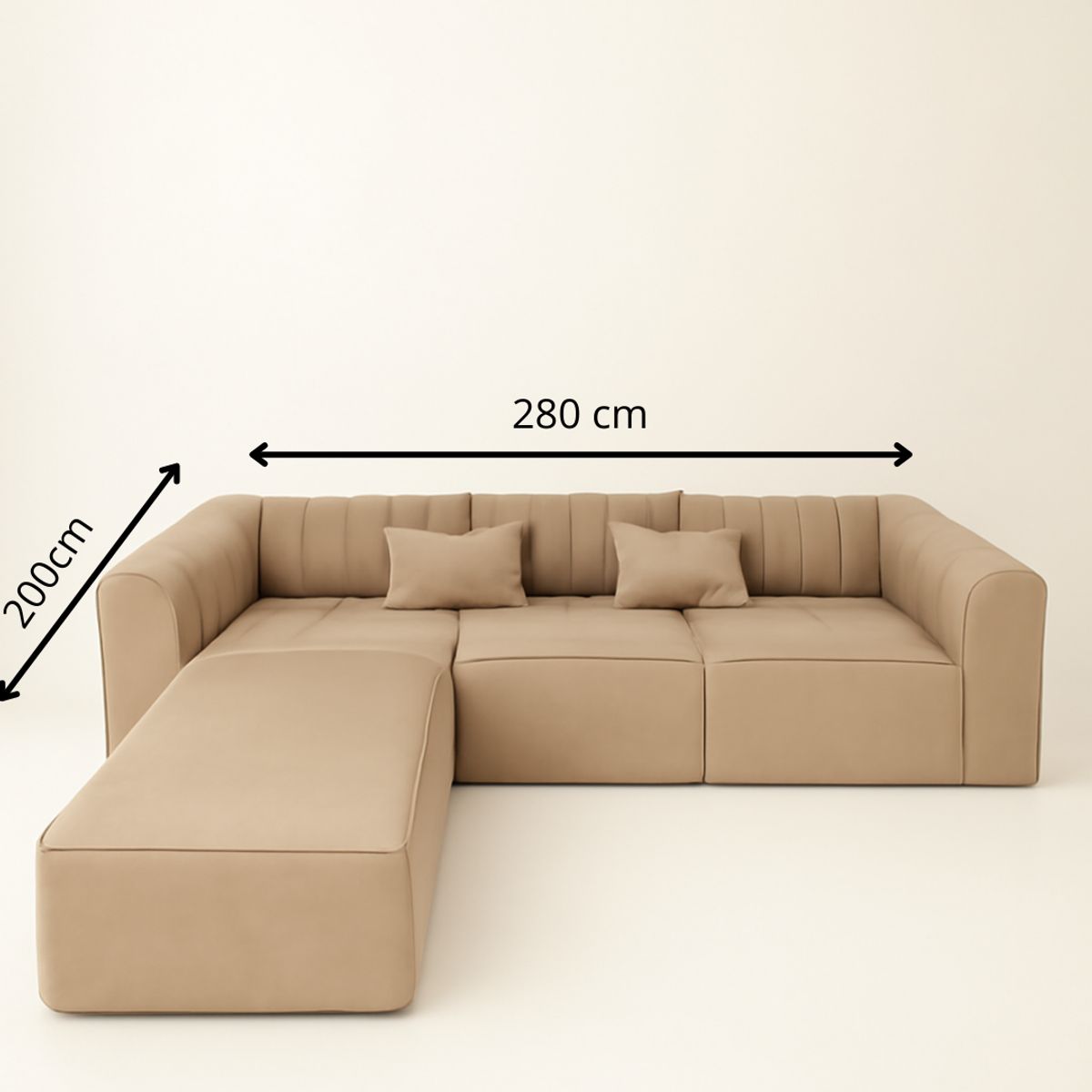 GENERICO - SALA MODULAR MARRUECOS RAYADA EN TELA ANTIFLUIDOS Y PET FRIENDLY